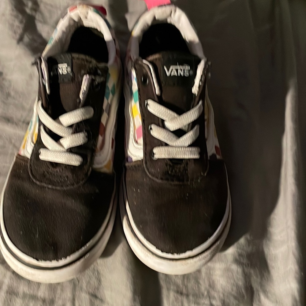 Little girls vans slip ons